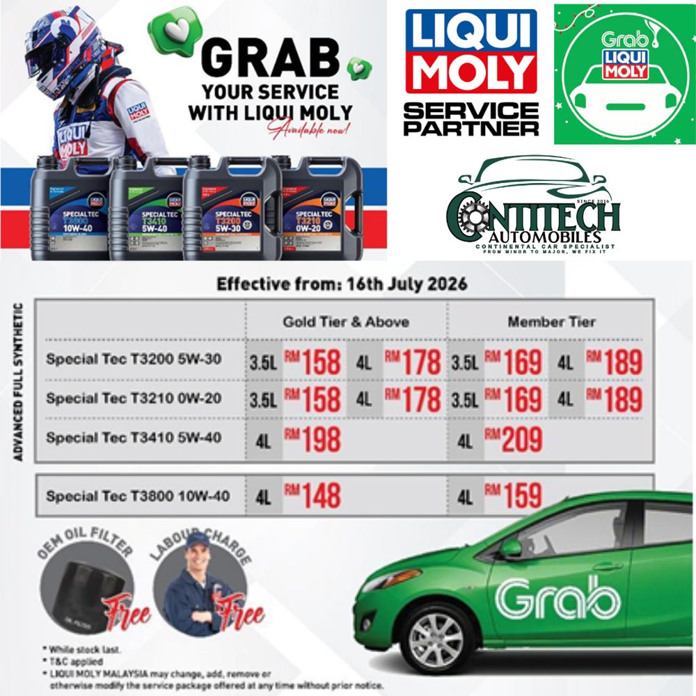 Grab x Liqui Moly Service Partner - Contitech Automobiles